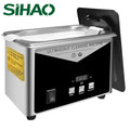 SIHAO 800ml Ultrasonic Cleaner 30W Portable Sonic Bath for Jewelry Glasses Watches Dentures Coins