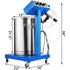 SIHAO WX-958 Electrostatic Powder Coating Machine 50W 45L Spray Gun 450g/min for Metal Wood