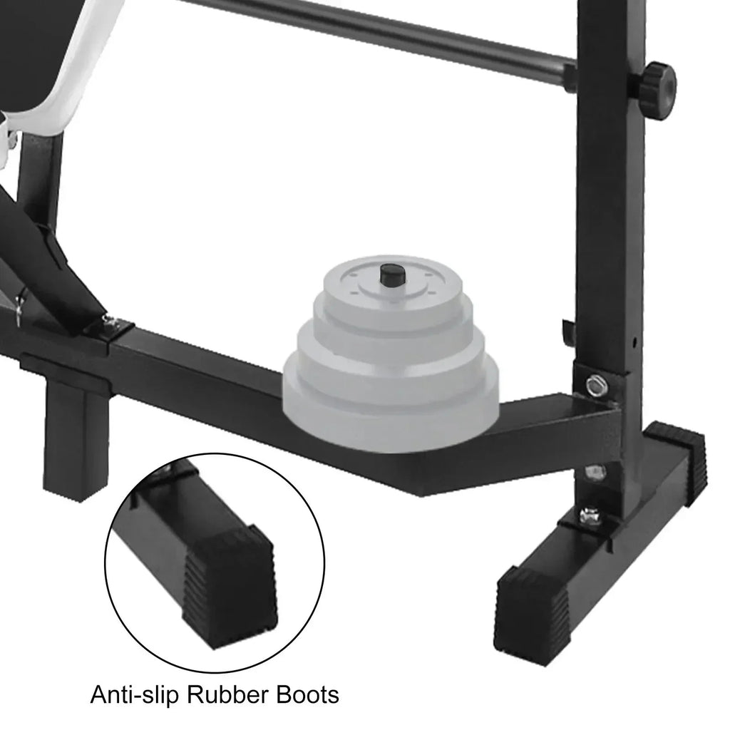 SIHAO Multi-Purpose Weight Bench – Adjustable Utility Bench with Leg Curl/Developer & Press Station for Full Body Home Gym Strength Training