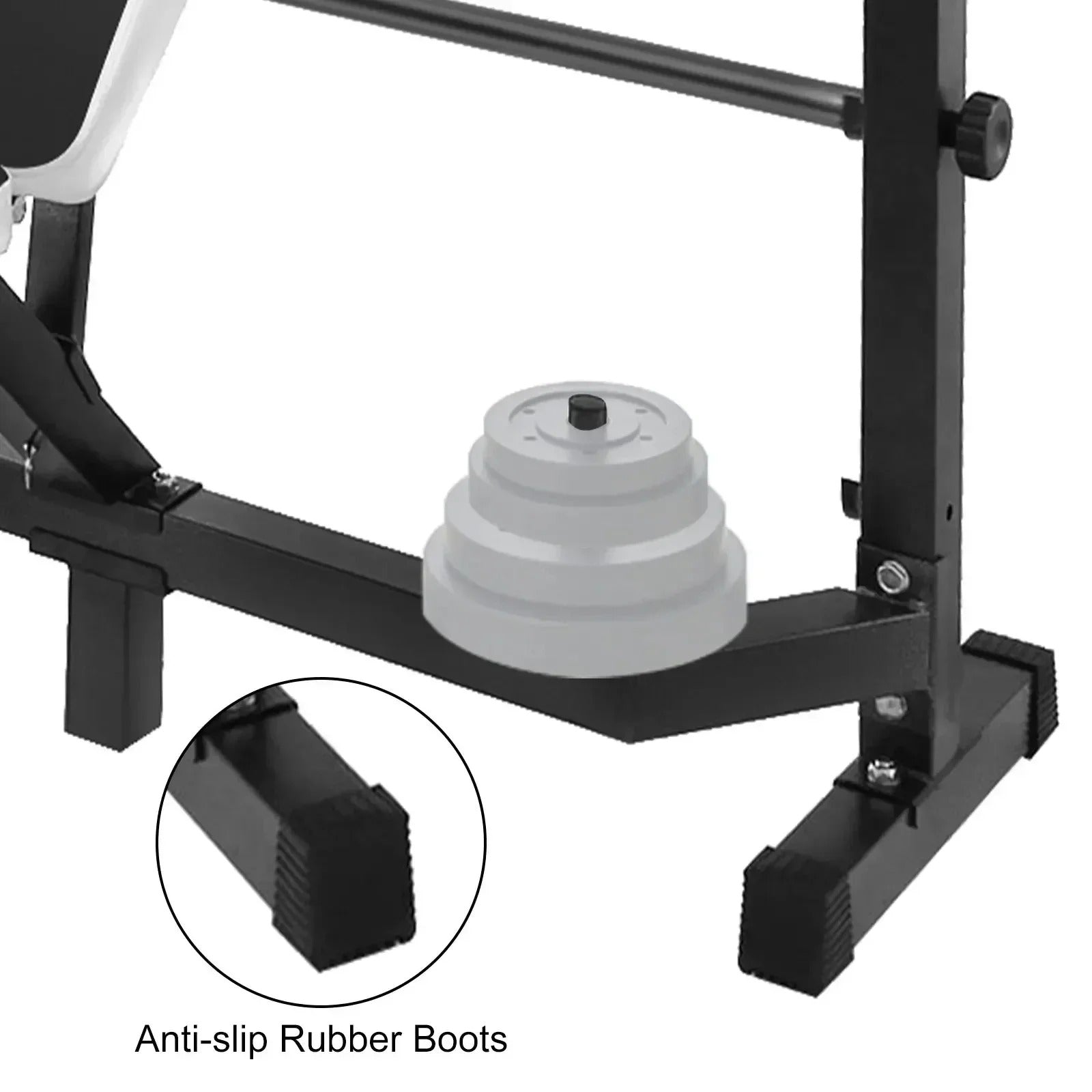 SIHAO Multi-Purpose Weight Bench – Adjustable Utility Bench with Leg Curl/Developer & Press Station for Full Body Home Gym Strength Training