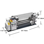 SIHAO 750W Mini Metal Lathe 180×350mm — 4 Inch 3-Jaw Chuck DC Motor Benchtop Metal Turning Machine for Metalworking Projects
