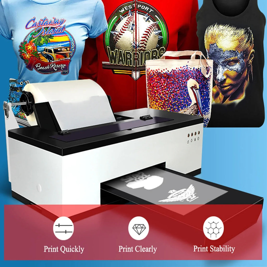 SIHAO Complete DTF Printer + Oven + Heat Press System – All-in-One Custom Transfer Solution for T-Shirts, Hoodies, Shoes & More