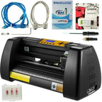 SIHAO 14-Inch Vinyl Cutter & Plotter – Desktop Cutting Machine with 3 Blades + Pen Holder, Software-Controlled for Signs, Decals & Stickers
