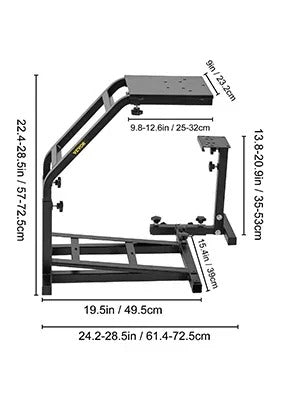 SIHAO Racing Wheel Stand – Adjustable Simulator Cockpit W/ Shifter Mount & Pedal Plate for Logitech G25/G27/G29/G920 & Thrustmaster
