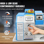 SIHAO 1100W Mini Metal Lathe 220×600mm & 220×750mm— Precision Benchtop Power Metal Lathe Variable Speed Brushless Motor Metal Gears