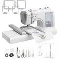 SIHAO MRSV700 Automatic Embroidery Machine with Touch Screen – Computerized Home/Commercial Use, Supports LOGO, Letters, and Electric Sewing (Sewing & Embroidery Combo)
