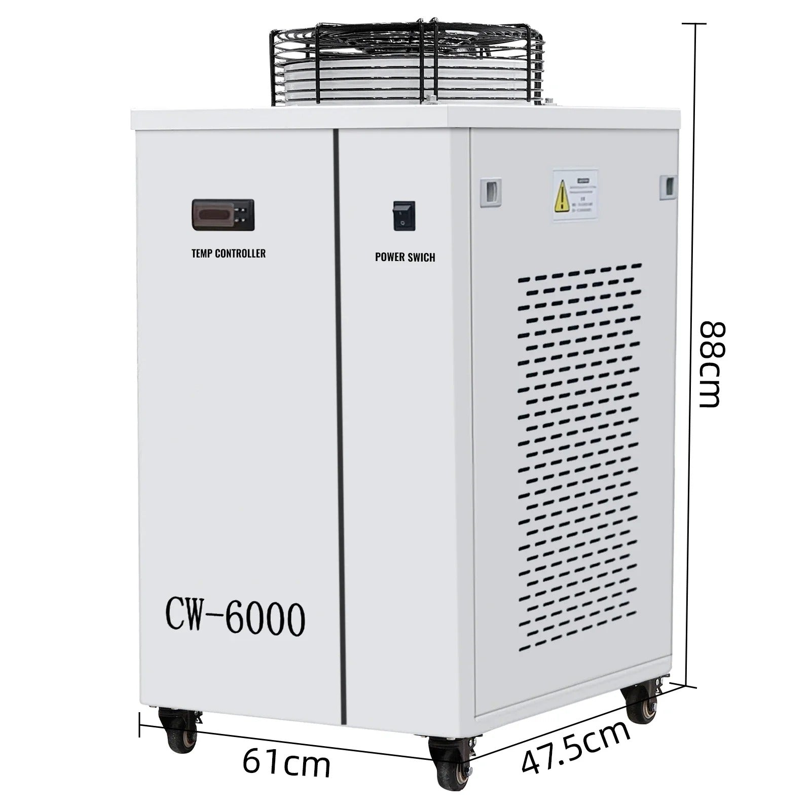 SIHAO 3000W Industrial Water Chiller CW-6000 220V CO2 Laser Cooling System with Flow Protection & Digital Display for Engraving Machine