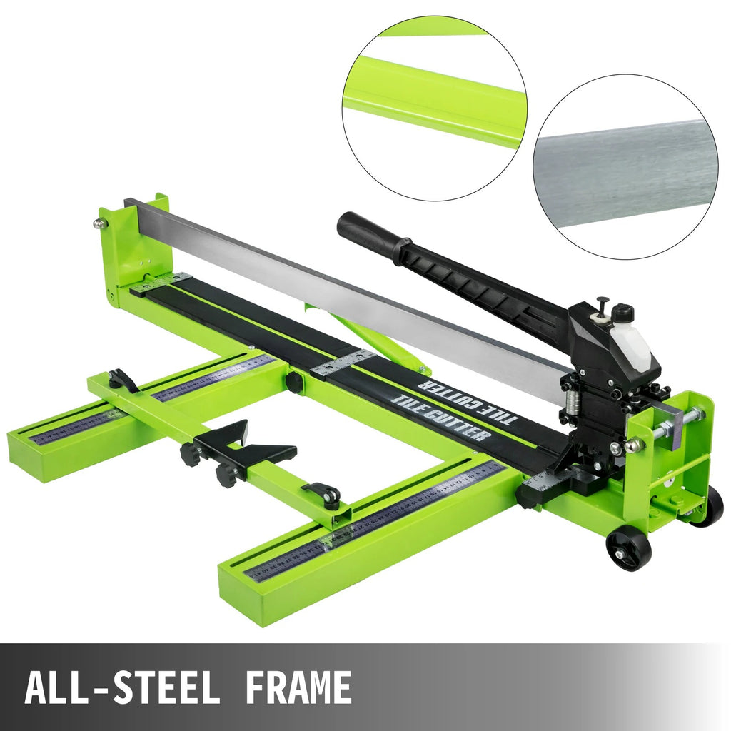 SIHAO 24" Laser Tile Cutter – Manual Scoring Tool with Carbide Cutting Wheel for Straight Porcelain & Ceramic Cuts, Up to 18mm Thick