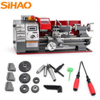 SIHAO MX-180D 600W CNC Mini Metal Lathe Variable Speed Digital Display — Bench Milling Machine for Turning Threading Taper Processing