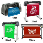 SIHAO 14-Inch Vinyl Cutter & Plotter – Desktop Cutting Machine with 3 Blades + Pen Holder, Software-Controlled for Signs, Decals & Stickers