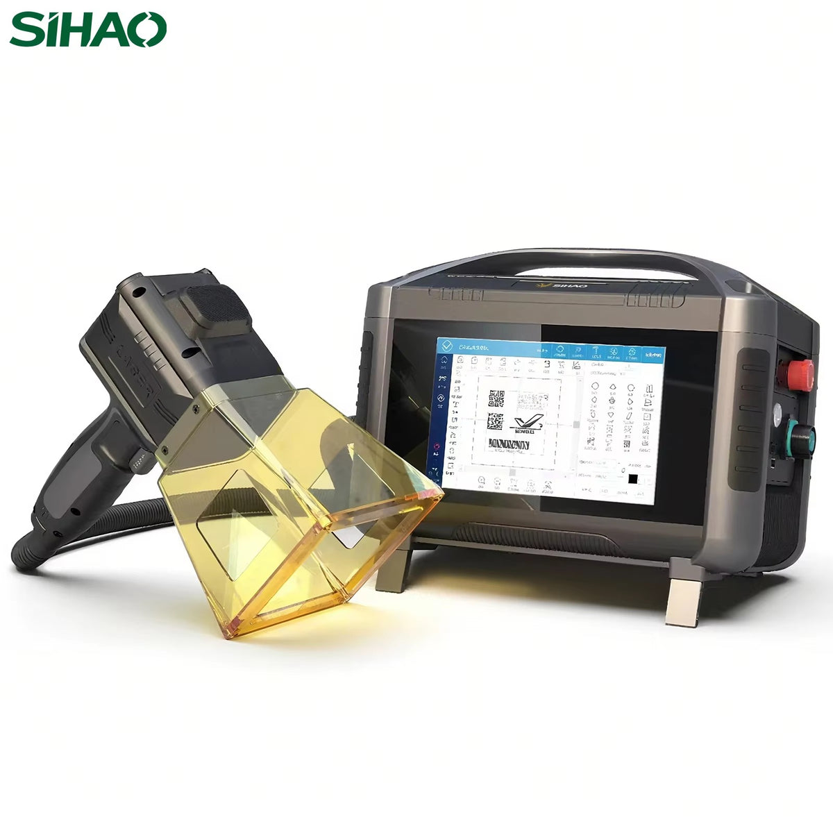 SIHAO 20W/30W Handheld Fiber Laser Marking Machine 220V — Industrial Laser Engraving for Permanent Metal & Plastic Etching