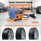 SIHAO 1000W Tire Groover Machine, Tyre Regroover Tool Kit with Iron Cutter for U/V & Right Angle Strips