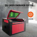SIHAO All-in-one CO2 Engraving Machine 90×60cm 100W 220V European Plug