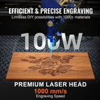 SIHAO All-in-one CO2 Engraving Machine 90×60cm 100W 220V European Plug