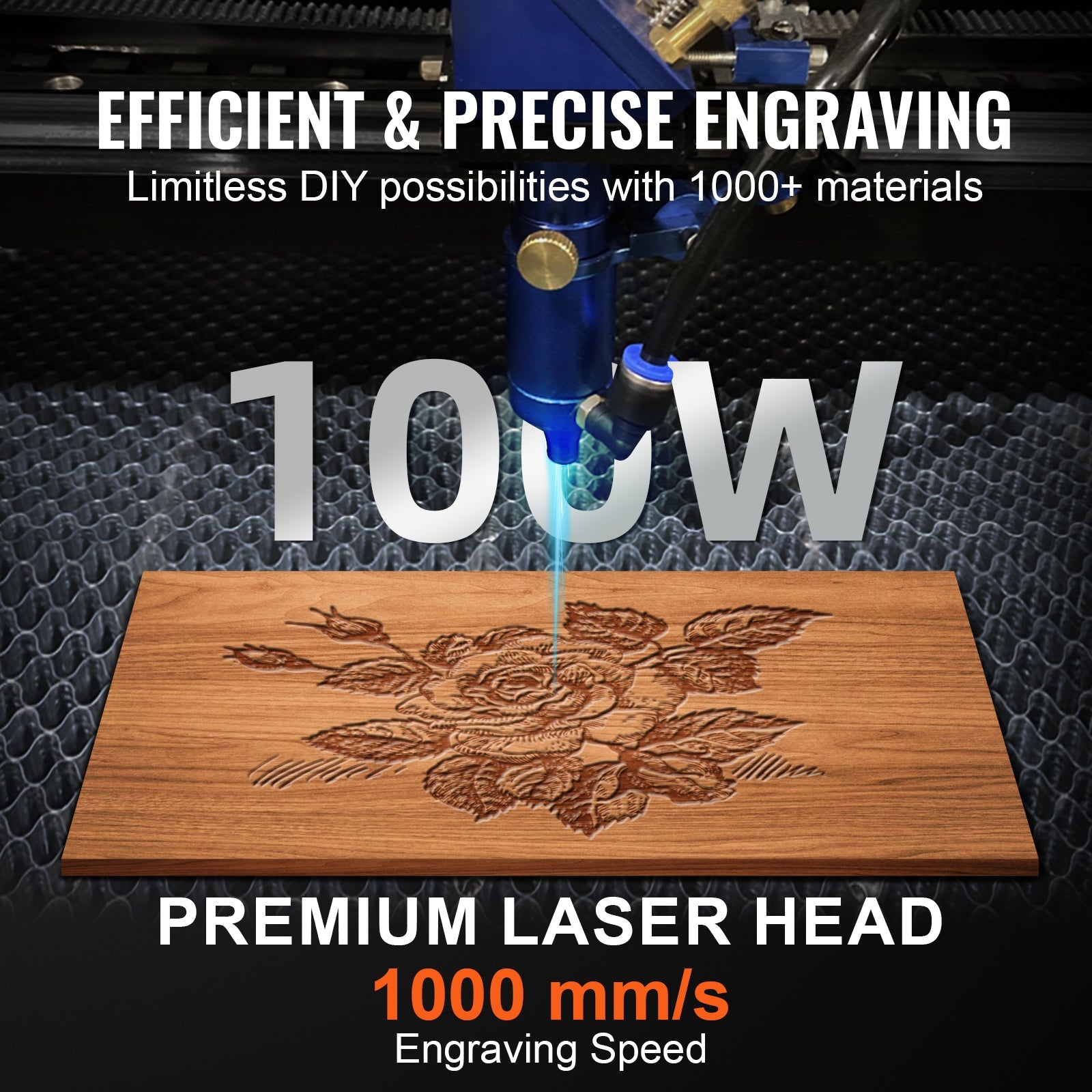 SIHAO All-in-one CO2 Engraving Machine 90×60cm 100W 220V European Plug